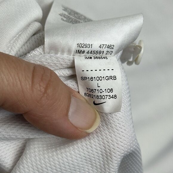 Nike Dri Fit Polo Men’s Size Large Shirt White Montana Griz Football MT - Picture 12 of 16